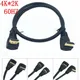 4K Short 90 degree right angle HD compatibl Cable Double down angle HDTV cable Line Male to Male M/M