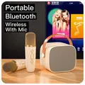 K1 Karaoke Machine Portable Bluetooth 5.3 PA Speaker System with 1-2 Wireless Microphones Home