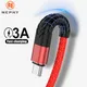 3A USB Type C Cable Fast Charging Wire for Samsung Galaxy S20 S21 S22 Plus Xiaomi mi11 Huawei Mobile