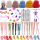 Barbies Doll Clothes Doll Shoes Hat Stockings Hangers Glasses Chair Bags FreeShipping For Barbie