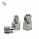 304 SS Stainless Steel Pipe Connector 6-12mm Pipe OD to 1/8" 1/4" 3/8" 1/2" Female Thread Double
