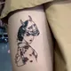 Temporary Tattoo Devil Mask Japanese Geisha Movie Girl Body Art Water Transfer Fake Tatoo Flash