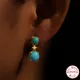 AIDE 925 Sterling Silver Elegant Stud Earrings for Women Beauty Turquoise Earring Gift for Mother