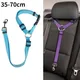 Nylon Rope Safety Belt for Dogs Solid Color Pet Car Seat Belt Walking Dog Leash Adjustable Dogs