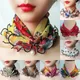 Lace Pearls Scarf Wood Ears Gold Color Thread Lace Variety Lady Neck Hair Chiffon Scarves Spring