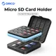 ORICO SD Card Case Micro SD Card Holder Case Soft Foam Interior Memory Card Storage Box for
