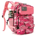 QT&QY 25L/45L Military Tactical Backpack for Women/men Army Laser Cut Molle Daypack School Bag Gym