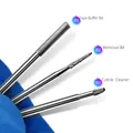 3/32" Nail Buffer Bit Tungsten Cuticle Drill Bit for Nails Under Nail Cleaner E-file Bits Nail Art