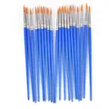 10pcs Professional Paintbrush Oil Acrylic Brush Watercolor Pen Nylon Hair Wooden Handle Paint