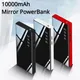 Mirror Digital Display Power Bank 10000mah Large-capacity Phone Charger Fast Charging Power Supply