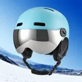 Ski & Snowboard Helmet Windproof Snowboard Helmet with Detachable Glasses with Ear Protection for