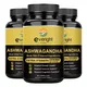 Ashwagandha Extract Capsules - Natural Health Support Non-GMO Vegan 5 in1 Premium Formula