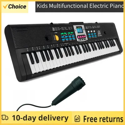 61 Keys Digital Music Electronic Piano Keyboard Piano Kids Multifunctional Electric Piano with