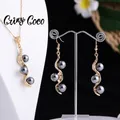 Cring Coco 2021 Hawaiian Jewelry Sets Polynesian Samoan Guam Island Pearls Pendant Necklace Earrings