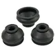 6PCS Turn To Rod Arm Ball Head Dust Protection Rubber Cover Dust Cover Boot Set Black Ball Joint