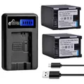 3400mAh BP 827 BP-827 Battery + LCD Charger for Canon BP-808 BP-809 BP-819 HG30 XA10 HF20 HF10 HF100