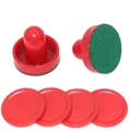 8pcs/set Standard Plastic Air Hockey Pushers And Pucks Replacement For Game Tables Goalies