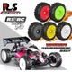 4Pcs 1/8 4WD Nitro Off Road Buggy Tires Wheel Rims 17mm Hex for 1:8 Scale RC Car HSP HPI Kyosho ZD