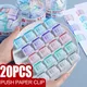 Candy Color Transparent Push Paperclip Pusher Papers Test Files Mini Storage Clip Index Page Clamp