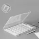 A4 Clear Document Storage Box Paper Organizer Buckle Closure Stationery Organizer Folder Office