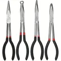 11 inch Needle Nose Pliers Set 4 Pack Long Nose Pliers Set Straight Long 45 90 Deg Needle Pliers and