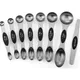 Magnetic measuring spoon set double-sided stainless steel suitable for seasoning cans 8-piece