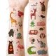 12pcs Waterproof Temporary Tattoo Sticker Cartoon animal Elephant Deer Pig Bear Fake Tatto Flash