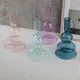 Wedding Decoration Flower Vase Glass Candle Holder Candle Stand Crystal Color Transparent Home Decor