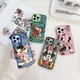 Cute Mickey Minnie Disney Pink Phone Case for VIVO Y15S Y16 Y17S Y21 Y22S Y27 Y50 Y91 Y93 V23 V25