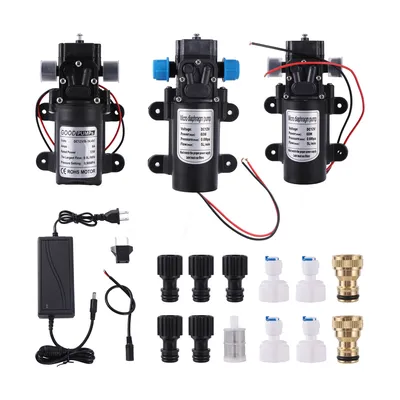 DC12V 60W 72W 6L 5L/min Self Priming Booster Pump 18mm 1/2" Threaded Garden Irrigation High Pressure Diaphragm Self Priming Pump