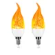 E14 Led Simulated Flame Bulbs 7W 9W E27 85-265V 220V Corn Lamp Flickering LED candle Light Dynamic
