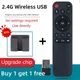 2.4G Wireless USB Receiver TV Box Remote Control BLE 5.0 Android Smart TV Box And PC/TV Wireless Air
