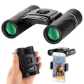 Portable Hunting Binocular 40x22 HD Folding Binoculars Telescope BAK4 FMC Optics Mini Binocular