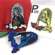 Metal New Era Hat Pins Virgin Mary Lapel Pin Handmade Jewelry Shirt Bag Badge Enamel Brooches