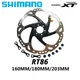 Shimano DEORE XT SM-RT86 Six Nails Brake Disc For MTB Six Nails 160mm 180mm 203mm Brake Disc Brake