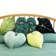 5 Style Leaf Plush 3D Leaft Pillow 3D Accent Monstera Deliciosa Deep Forest Throw Pillow For Couch