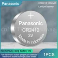 1PCS Panasonic Original CR2412 3V 100mAh Button Cell Battery Lithium Coin Batteries for Car