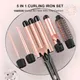 Curling Iron Set 5 in 1 Curling Wand Set Interchangeable Triple Barrel Curling Iron and Curling