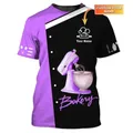 Summer Casul Men's Fashion Customized Name Pastry Chef T-Shirts Baker Uniform Loose O-neck Fashion