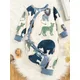 0-18 Months Spring And Autumn New Boy Kids Toddler Long Sleeve Cartoon Cute Animal Print Casual