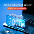 LED Alarm Clock BT Speakers Wireless Alarm Clock with FM Radio USB for Bedroom LED Digital Display