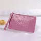 Crocodile Wallet for Women Coin Purse New Fashion Small Wrist Bag High-quality PU Coin Wallet Zipper