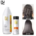 PURC Keratin Hair Treatment Set 1000ml Brazilian Keratin Smoothing Straightening 100ml Repair