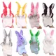 Rabbit Hand Puppet Cartoon Easter Bunny Finger Glove Stuffed Animal Muppet Kids Early Educational