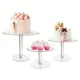 3pcs Clear Acrylic Cake Display Stand Centerpiece Party Decoration Dessert Table Decorations