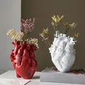 Heart Vase Dry Pot Art Vase Human Statue Vase Container Simulated Anatomy Heart Vase Decorative Gift