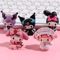 My Melody Figure Anime Figure Kawaii Melody Kuromi Kt Cat Action Figures Collection A Set of 5 Pvc