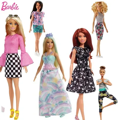 Barbie Dolls Barbie Featuring Blonde Hair and Bright Colorful Clothes Kids Toys Multiple Barbie
