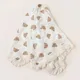 Newborn Baby Blanket Cotton Muslin Swaddle Fringe Receive Blankets Baby Items Summer Bed Stroller