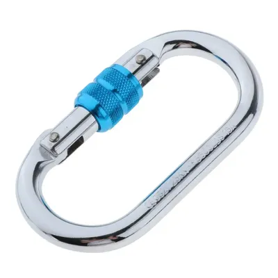 25KN Screw Lock Carabiner Durable Screw Gate Hooks for Hammocks Chair Outdoor Rock Climbing Carabiners